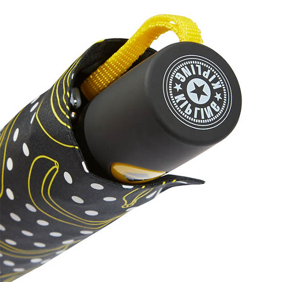 Kipling Auto Open Printed Umbrella Accessoires Zwart | België 1506MQ